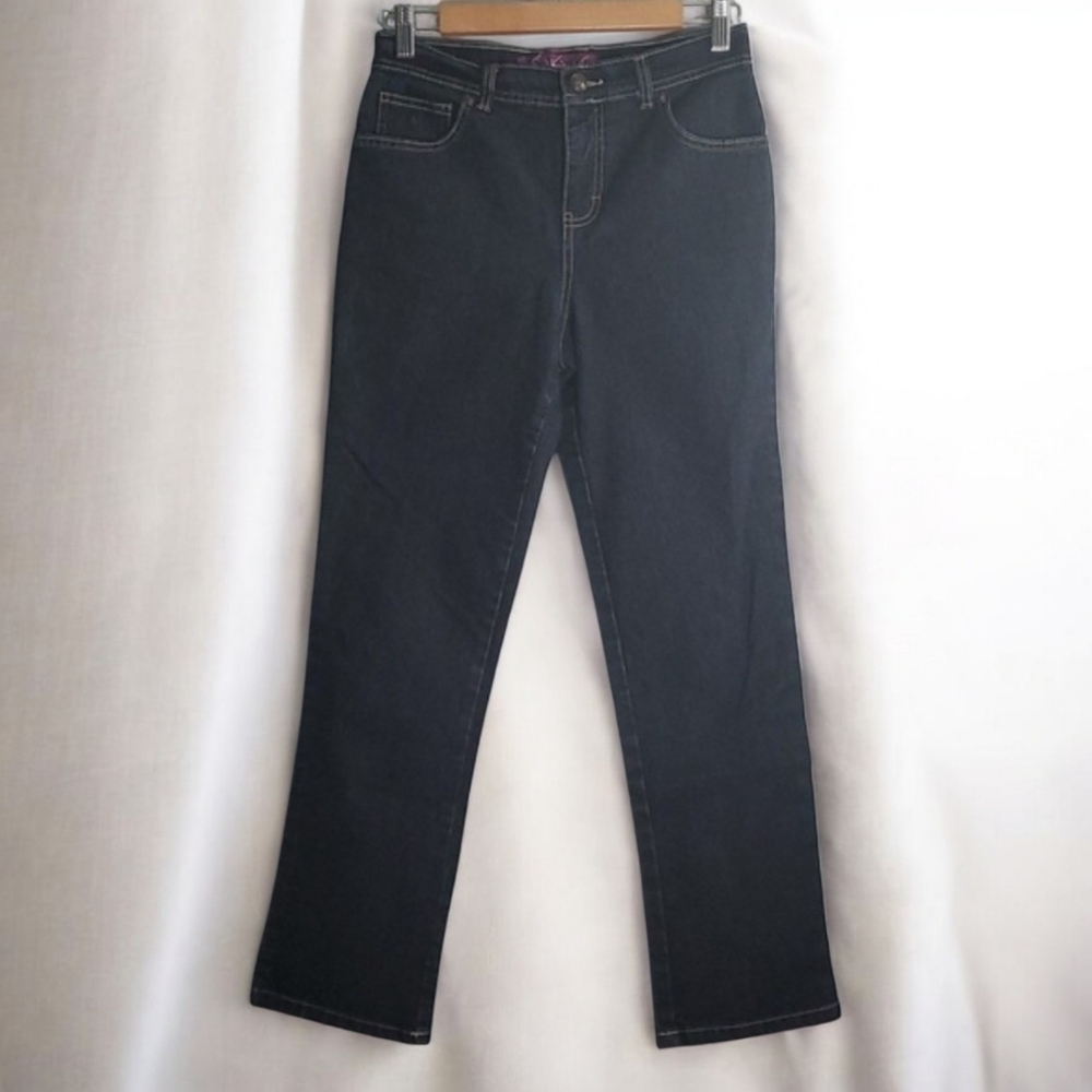 Gloria Vanderbilt Jeans Women's Size 4p 4 Petite Blue Dark Demin Jeans